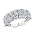 Moissanite Ring in Platinum Over Sterling Silver (Size 6.0) 3.65 ctw - Sticky add to cart bar