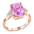 Iliana 18K Rose Gold AAAA Patroke Kunzite and G-H SI Diamond Ring 4.60 ctw - Sticky add to cart bar