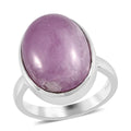 Artisan Crafted Brazilian Kunzite Solitaire Ring in Sterling Silver 13.90 ctw - Sticky add to cart bar