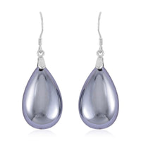 Terahertz Teardrop Earrings in Rhodium Over Sterling Silver 37.10 ctw