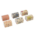 Set of 6 Cream Color Long Rectangle Shape Bamboo Jewelry Box (3.5x2.4x2) - Sticky add to cart bar