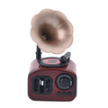 Brown Retro Trumpet Phonograph Shape Music Box - Sticky add to cart bar