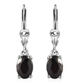 Shungite Lever Back Earrings in Sterling Silver 0.90 ctw - Sticky add to cart bar