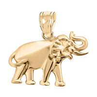 Made in America 10K Yellow Gold Elephant Pendant 1.40 Grams