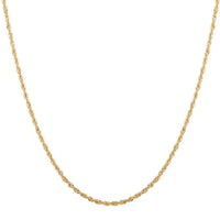 10K Yellow Gold 0.85mm Rope Pendant Chain 18 Inches