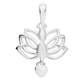 Sterling Silver Lotus Flower Pendant 1.4 Grams - Sticky add to cart bar