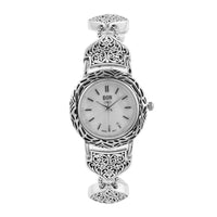 Bali LegacyEon 1962 Swiss Movement Bracelet Watch with MOP Dial in Sterling Silver (7.50 in)