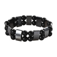 Hematite and Shungite Stretch Bracelet 222.00 ctw