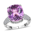 Rhapsody 950 Platinum AAAA Patroke Kunzite and E-F VS2 Diamond Ring 7.10 Grams 12.20 ctw - Sticky add to cart bar