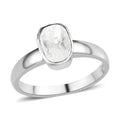 Polki Diamond Solitaire Ring in Platinum Over Sterling Silver 0.25 ctw - Sticky add to cart bar