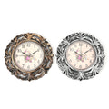 Set of 2 Bronze and Champagne Color Grass Inspired Wall Clock (1xAA Battery Not Included) - Sticky add to cart bar