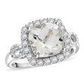 Simulated Prasiolite Ring in Sterling Silver (Size 10.0) 6.00 ctw - Sticky add to cart bar