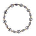 Terahertz Station Stretch Bracelet in Goldtone 38.65 ctw - Sticky add to cart bar