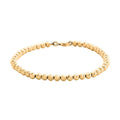 10K Yellow Gold 4mm Diamond Cut Beaded Bracelet (7.50 In) 5.6 Grams - Sticky add to cart bar