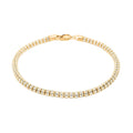10K Yellow and White Gold Ice Bracelet (7.50 In) (7.60 g) - Sticky add to cart bar