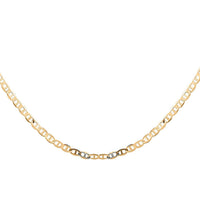 10K Yellow Gold 1.5mm Mariner Chain Necklace 24 Inches 1.10 Grams