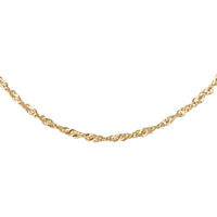 10K Yellow Gold Singapore Chain Necklace 18 Inches 1.20 Grams