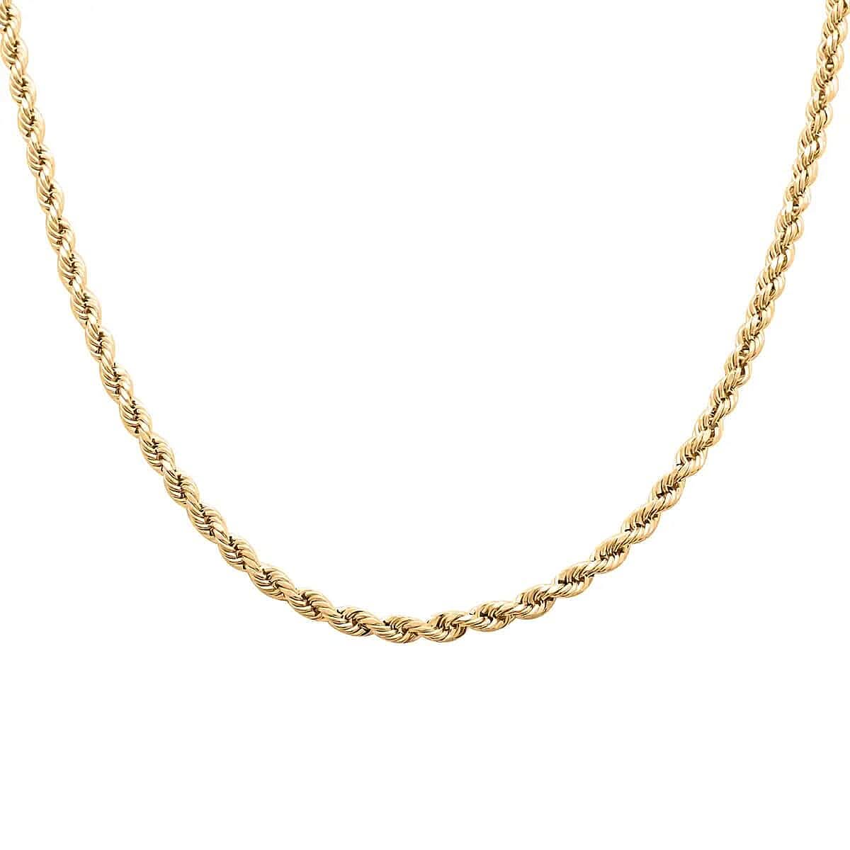 14K Yellow Gold Rope Chain Necklace, Gold Rope Necklace, Gold Gift, 26 Inch Chain Necklace 9.3 grams