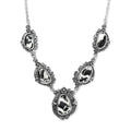 Artisan Crafted White Buffalo Necklace 18-20 Inches in Sterling Silver 20.15 ctw - Sticky add to cart bar