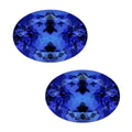 Certified & Appraised AAAA Tanzanite Set of 2 (Ovl 7.5x5.5 mm) 2.00 ctw - Sticky add to cart bar