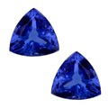 Certified & Appraised AAAA Tanzanite Set of 2 (Trl 7 mm) 2.00 ctw | Loose Stones | Loose Gemstones for Jewelry Making | Natural Stone Jewelry | Tanzanite Stone - Sticky add to cart bar