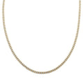 10K Yellow and White Gold 3.5mm Ice Chain Necklace (22 Inches) 19.75 Grams - Sticky add to cart bar
