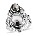 Artisan Crafted White Buffalo Ring in Sterling Silver 4.75 ctw - Sticky add to cart bar