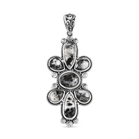 Artisan Crafted White Buffalo 7.65 ctw Pendant without Chain in Sterling Silver