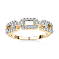 Moissanite Ring in Vermeil Yellow Gold Over Sterling Silver (Size 6.0) 0.25 ctw - Sticky add to cart bar