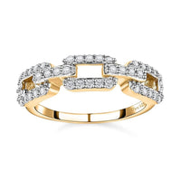 Moissanite Ring in Vermeil Yellow Gold Over Sterling Silver (Size 6.0) 0.25 ctw