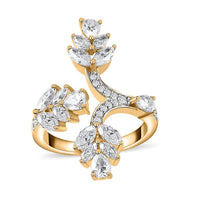 Moissanite Ring in Vermeil YG Over Sterling Silver (Size 6.0) 1.90 ctw