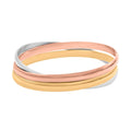 Bangle Bracelet (8.00In) in ION Plated YG, RG and Stainless Steel - Sticky add to cart bar