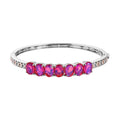 Karis Volcanic Quartz Bangle Bracelet in Platinum Bond and 18K RG Plated (8.00 In) 10.30 ctw - Sticky add to cart bar