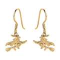 Vermeil Yellow Gold Over Sterling Silver Halloween Witch Earrings 4.15 Grams - Sticky add to cart bar