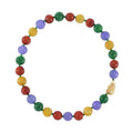One Time Only Multi Color Jade 14-15mm Beaded Necklace (18 Inches) in Vermeil YG Over Sterling Silver 660.00 ctw - Sticky add to cart bar