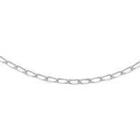 Sterling Silver Open Link Necklace 24 Inches 2.30 Grams