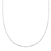 Sterling Silver Anchor Necklace (24 Inches) (2.30 g)