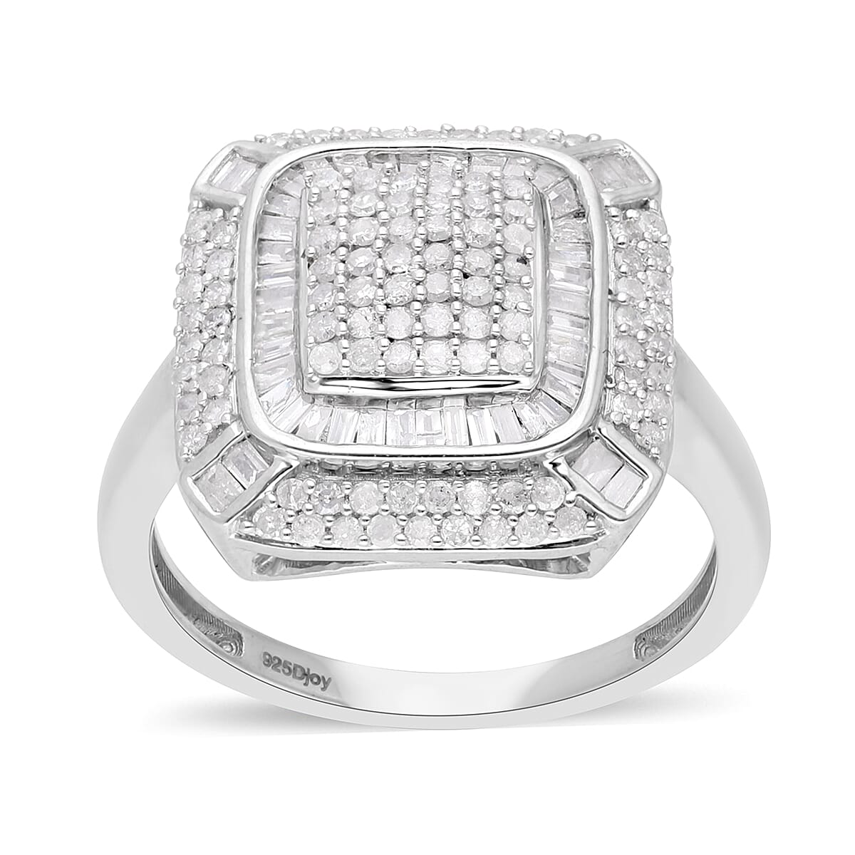 Diamond Imperial Cushion Cluster Ring