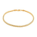 10K Yellow Gold 3mm Palma Chain Bracelet (8.00 In) 3.70 Grams - Sticky add to cart bar