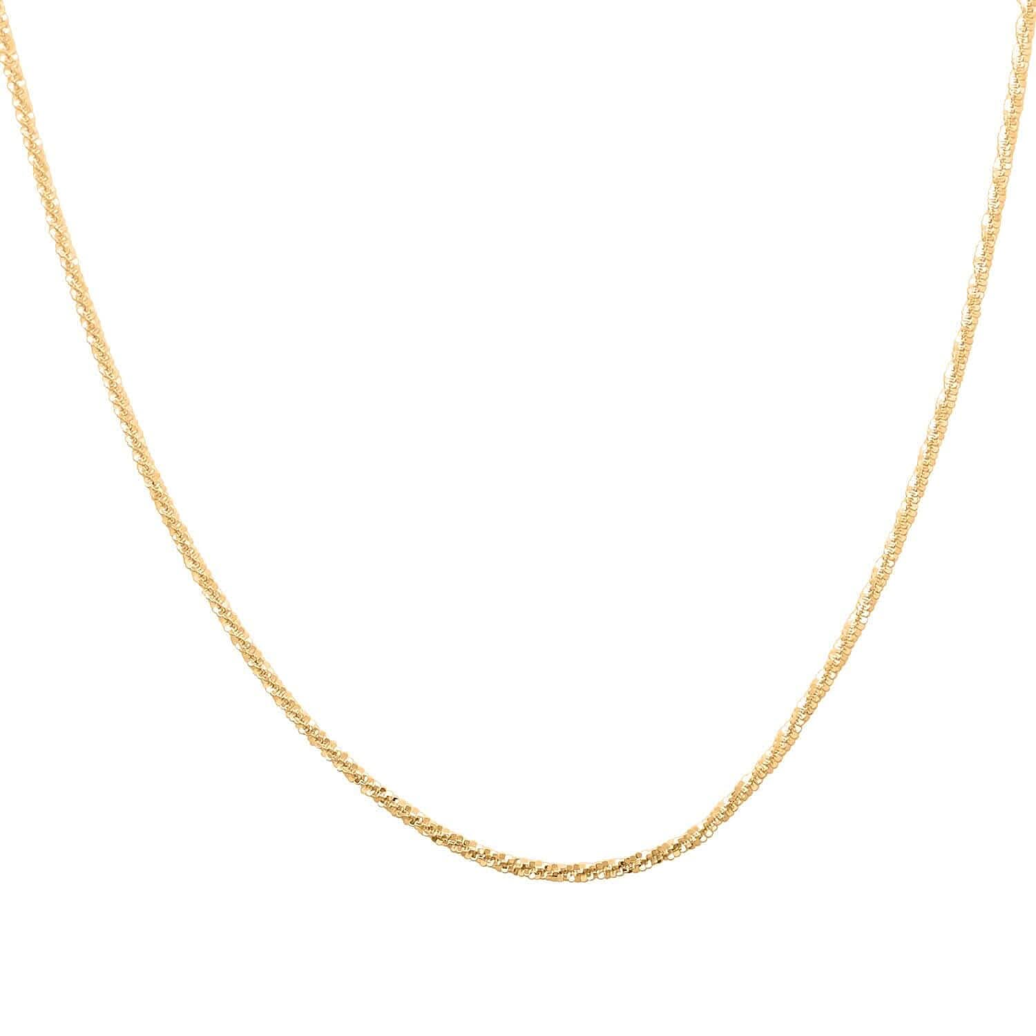 14K Yellow Gold 1.5mm Roc Chain Necklace 20 Inches 1.90 Grams