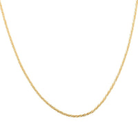 14K Yellow Gold 1.5mm Roc Chain Necklace 20 Inches 1.90 Grams