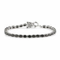 Elite Shungite, Natural Thai Black Spinel Tennis Bracelet in Platinum Over Sterling Silver (9.45 g) 6.20 ctw - Sticky add to cart bar