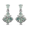 Premium Grandidierite Dangle Earrings in Platinum Over Sterling Silver 1.85 ctw - Sticky add to cart bar