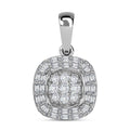Doorbuster Diamond Pendant in Platinum Over Sterling Silver 0.30 ctw - Sticky add to cart bar