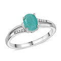 Grandidierite, Natural Zircon Ring in Platinum Over Sterling Silver (Size 10.0) 1.30 ctw - Sticky add to cart bar
