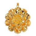 Electroform Floral Pendant in 24K Yellow Gold 9.65 Grams - Sticky add to cart bar