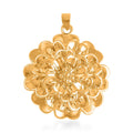 Electroform Floral Pendant in 24K Yellow Gold 6.65 Grams - Sticky add to cart bar