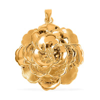 Electroform Floral Pendant in 24K Yellow Gold 5.70 Grams