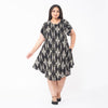 Black Ikat Print