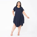 TAMSY, 100% Rayon Dress With Sleeve - Sticky add to cart bar